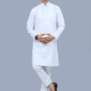 Men's Cotton Long Straight Kurta