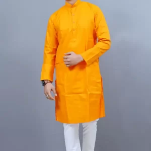 Men's Cotton Long Straight Kurta